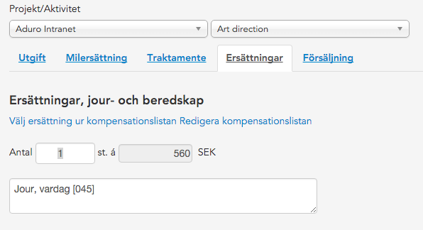 Tic-Tac Mobile, Rapportera jour- och beredskap
