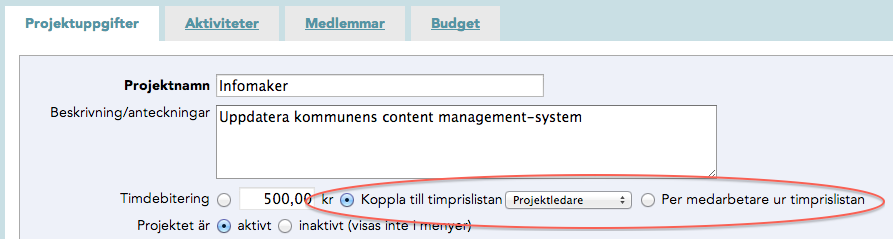 Tic-Tac Mobile. Referera till timprislistan